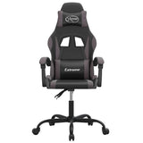 Vidaxl gamestoel kunstleer zwart en grijs