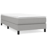 Vidaxl boxspring bed 90x190 cm stof lichtgrijs