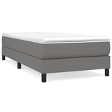 Vidaxl boxspring bed 90x190 cm stof donkergrijs