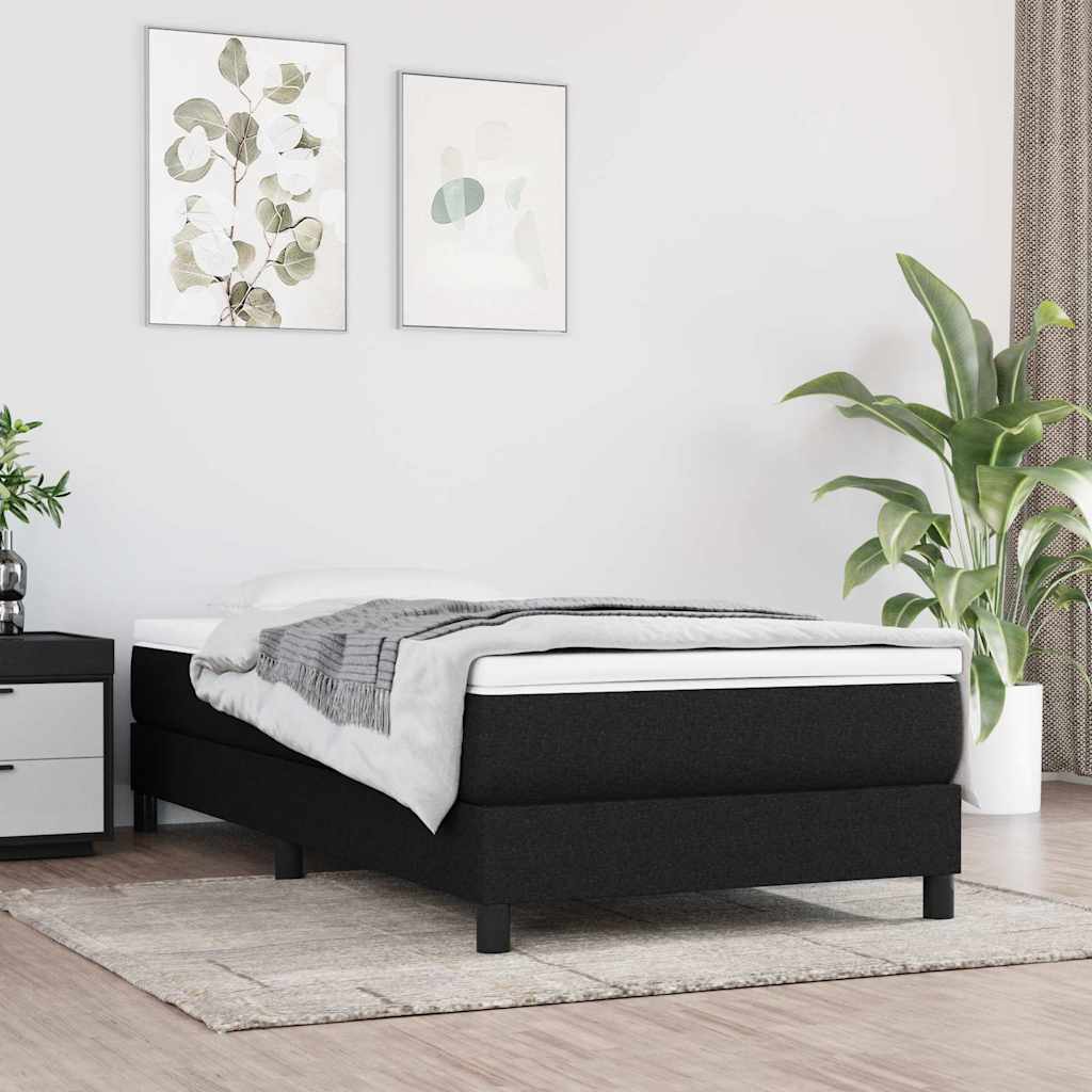 Vidaxl boxspring bed 90x190 cm stof zwart