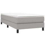 Vidaxl boxspring bed 90x200 cm stof lichtgrijs