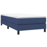 Vidaxl boxspring bed 100x200 cm stof blauw
