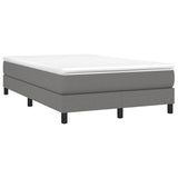 Vidaxl boxspring bed 120x200 cm stof donkergrijs