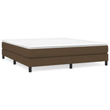 Vidaxl boxspring bed stof donkerbruin 160x200 cm