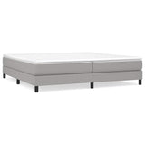 Vidaxl boxspring bed stof lichtgrijs 200x200 cm
