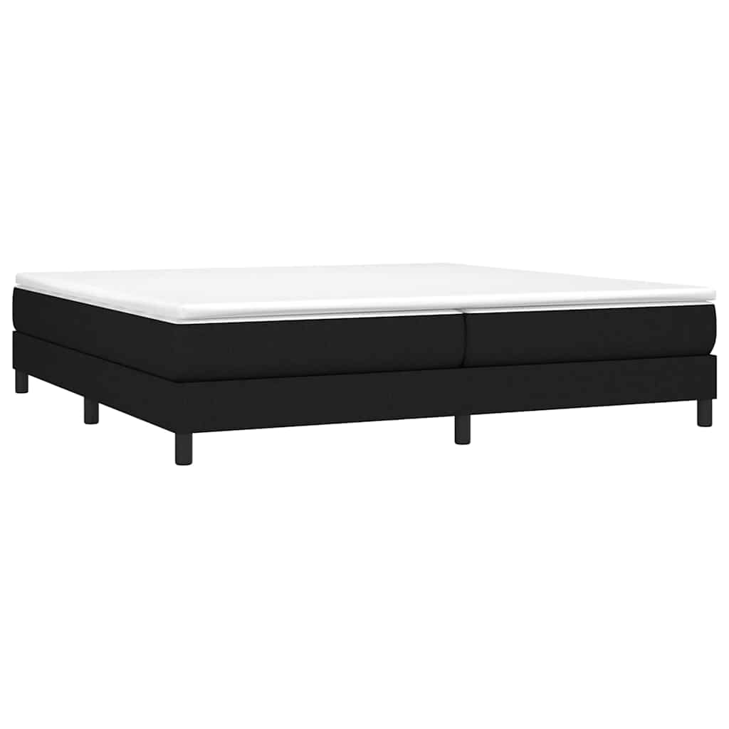Vidaxl boxspring bed stof zwart 200x200 cm