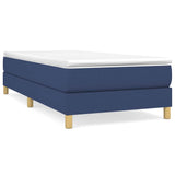 Vidaxl boxspring bed 90x190 cm stof blauw