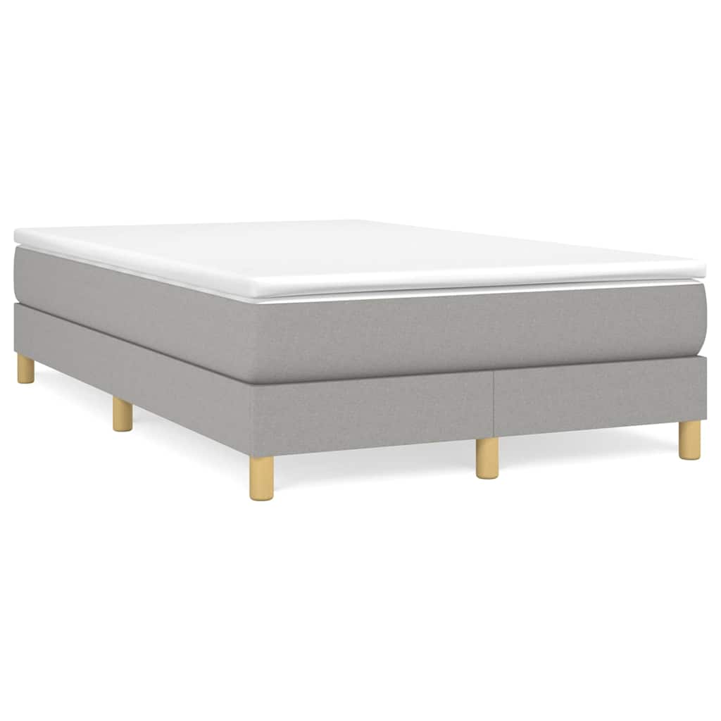Vidaxl boxspring bed 120x200 cm stof lichtgrijs