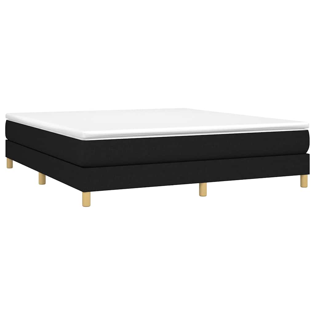 Vidaxl boxspring bed stof zwart 180x200 cm