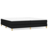 Vidaxl boxspring bed stof zwart 200x200 cm