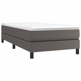 Vidaxl boxspring bed kunstleer grijs 80x200 cm