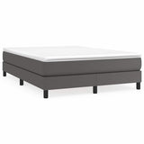 Vidaxl boxspring bed kunstleer grijs 140x200 cm