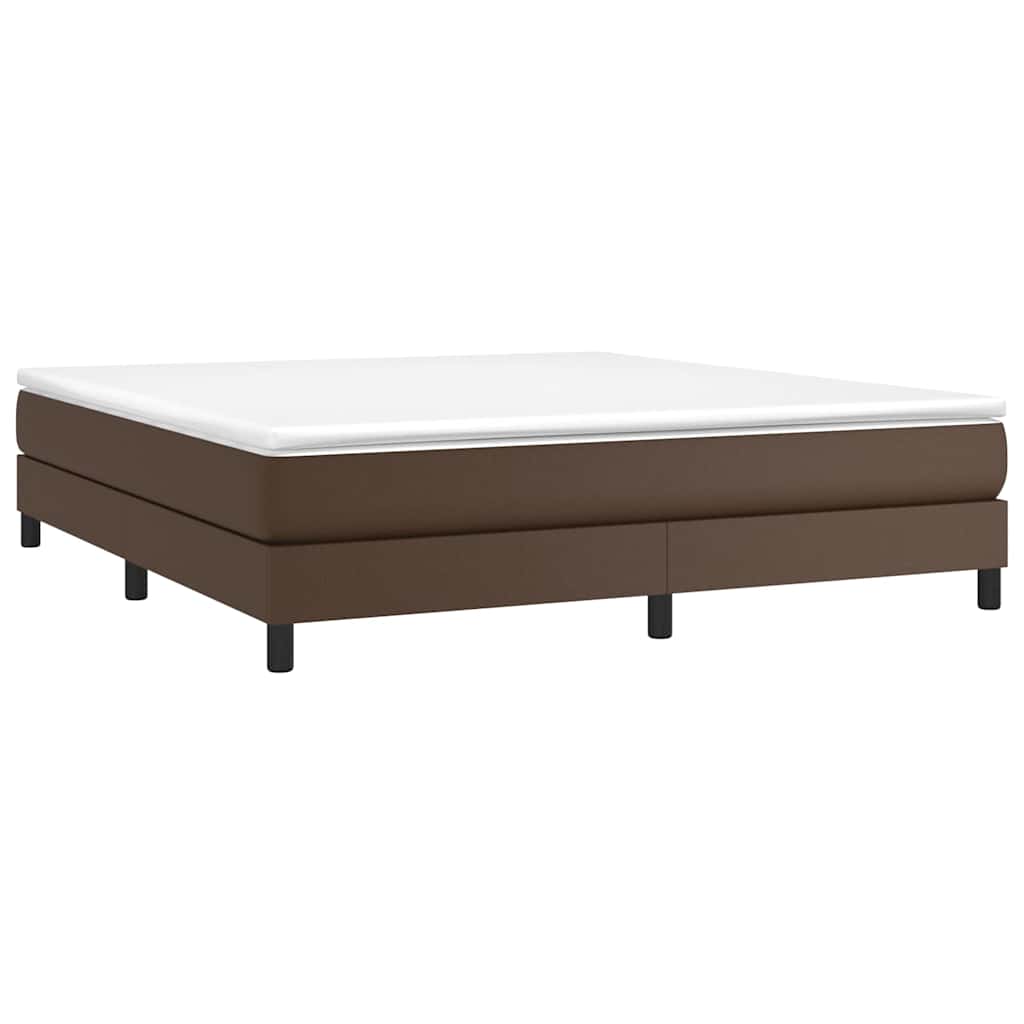 Vidaxl boxspring bed kunstleer bruin 180x200 cm
