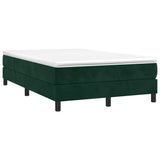 Vidaxl boxspring bed 120x200 cm fluweel donkergroen