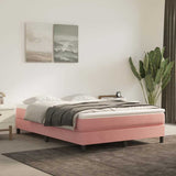 Vidaxl boxspring bed fluweel roze 140x200 cm