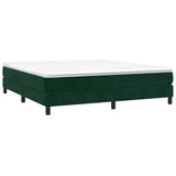 Vidaxl boxspring bed 180x200 cm fluweel donkergroen