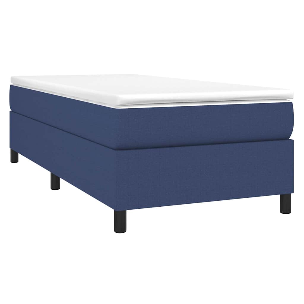 Vidaxl boxspring bed 90x190 cm stof blauw