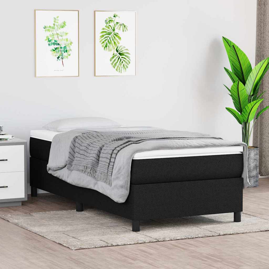 Vidaxl boxspring bed 90x200 cm stof zwart