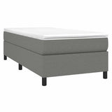 Vidaxl boxspring bed 100x200 cm stof donkergrijs