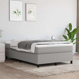 Vidaxl boxspring bed 120x200 cm stof lichtgrijs