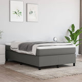 Vidaxl boxspring bed 120x200 cm stof donkergrijs