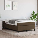 Vidaxl boxspring bed 120x200 cm stof donkerbruin
