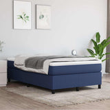 Vidaxl boxspring bed 120x200 cm stof blauw