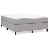 Vidaxl boxspring bed stof lichtgrijs 140x190 cm