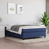 Vidaxl boxspring bed stof blauw 140x190 cm