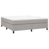 Vidaxl boxspring bed stof lichtgrijs 160x200 cm