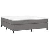 Vidaxl boxspring bed stof donkergrijs 160x200 cm