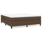 Vidaxl boxspring bed stof donkerbruin 160x200 cm