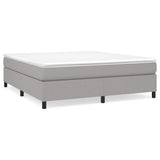 Vidaxl boxspring bed stof lichtgrijs 180x200 cm