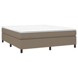 Vidaxl boxspring bed stof taupe 180x200 cm