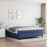 Vidaxl boxspring bed stof blauw 180x200 cm