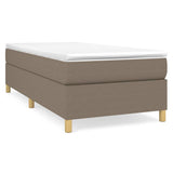 Vidaxl boxspring bed 100x200 cm stof taupe