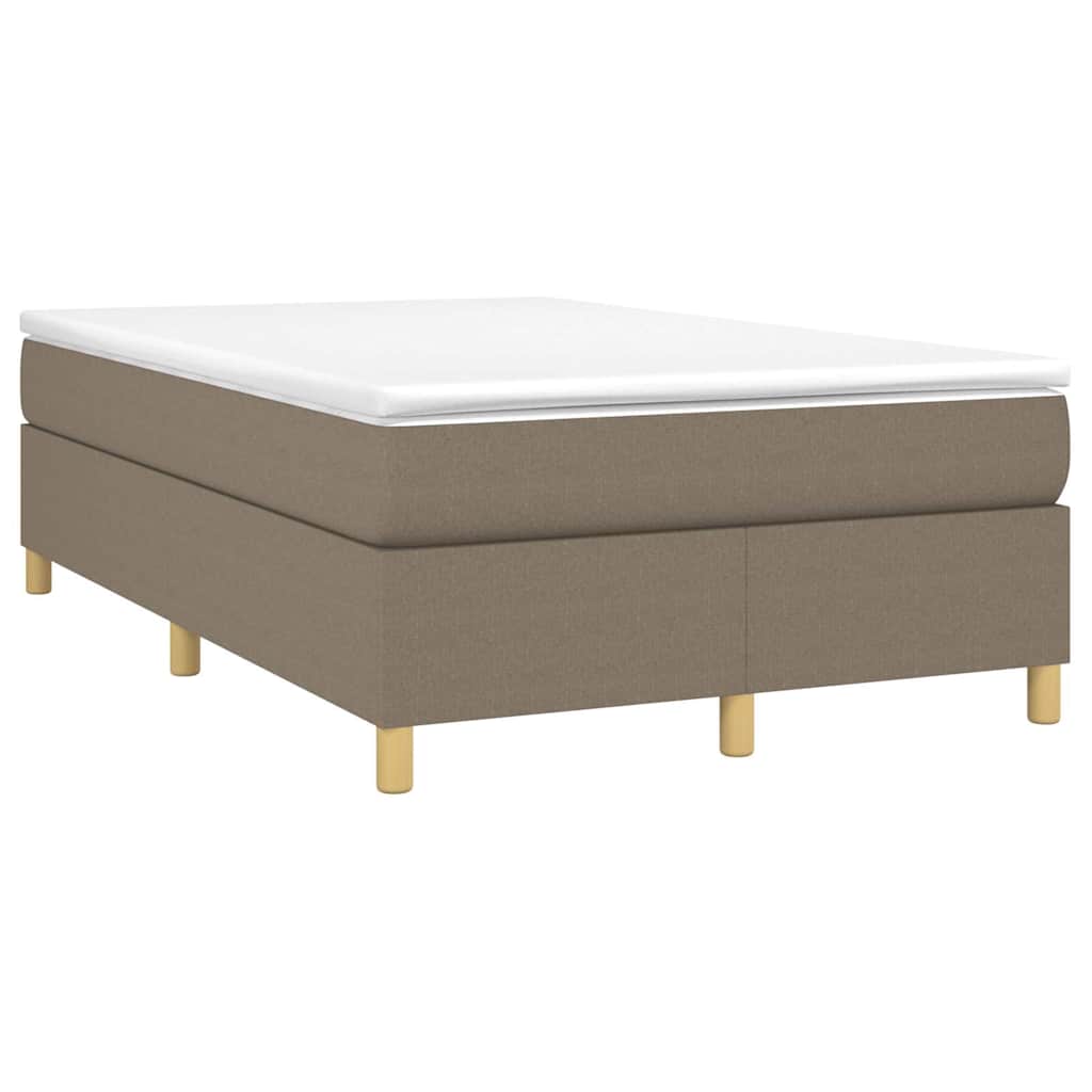 Vidaxl boxspring bed 120x200 cm stof taupe