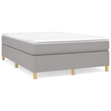 Vidaxl boxspring bed stof lichtgrijs 140x190 cm