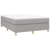 Vidaxl boxspring bed stof lichtgrijs 140x200 cm