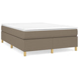 Vidaxl boxspring bed stof taupe 140x200 cm
