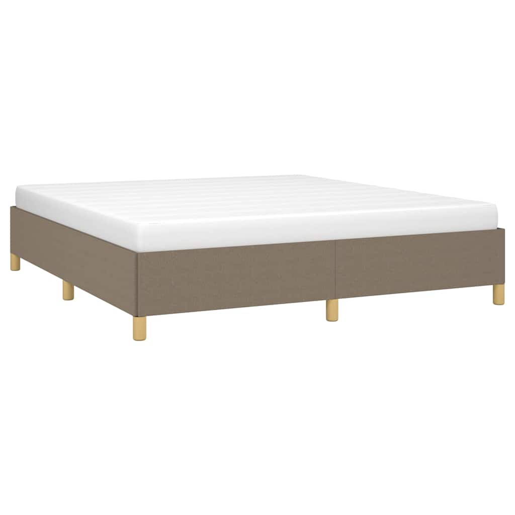 Vidaxl boxspring bed stof taupe 160x200 cm