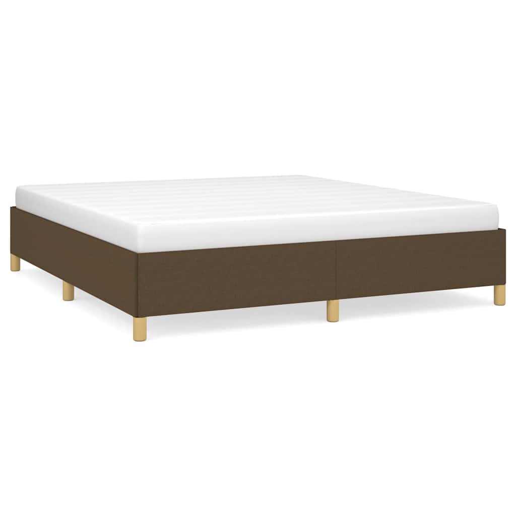 Vidaxl boxspring bed stof donkerbruin 180x200 cm