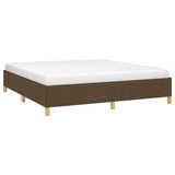 Vidaxl boxspring bed stof donkerbruin 180x200 cm