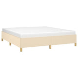 Vidaxl boxspring bed stof crèmekleurig 180x200 cm