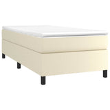 Vidaxl boxspring bed kunstleer crèmekleurig 80x200 cm