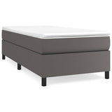 Vidaxl boxspring bed kunstleer grijs 80x200 cm