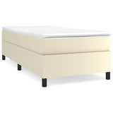 Vidaxl boxspring bed kunstleer crèmekleurig 90x190 cm