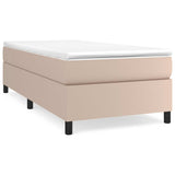 Vidaxl boxspring bed kunstleer cappuccinokleurig 90x190 cm