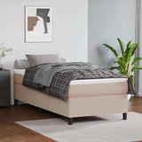 Vidaxl boxspring bed kunstleer cappuccinokleurig 90x200 cm