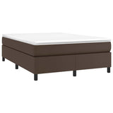 Vidaxl boxspring bed kunstleer bruin 140x200 cm